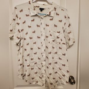 Torrid corgi shirt size 2